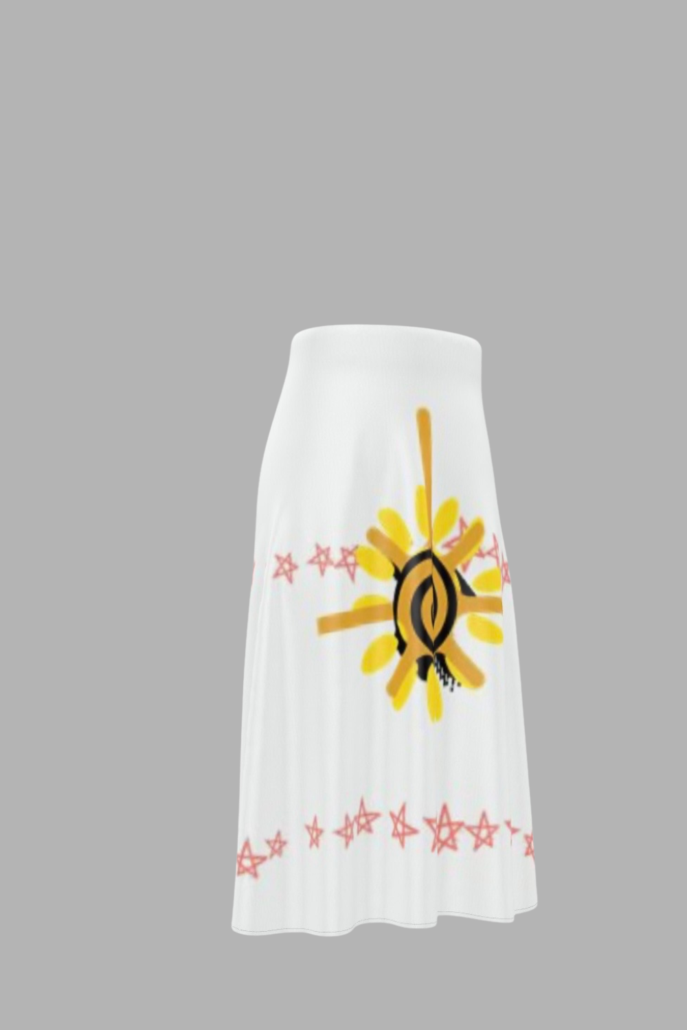 The Obedient Empress Silk Skirt White Light | Esmerelda Energetic