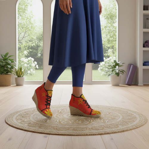 Divine Walk of Faith Ladies Wedge Espadrilles