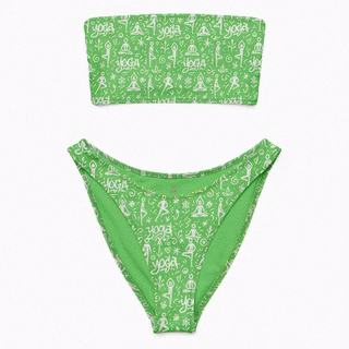 Green Glam Night Swimwear Eco Glam Bandeau Bikini