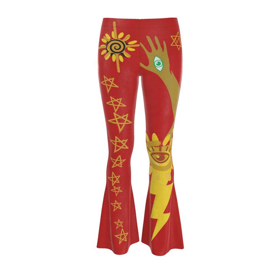 Her Quantum Red Power Leggings