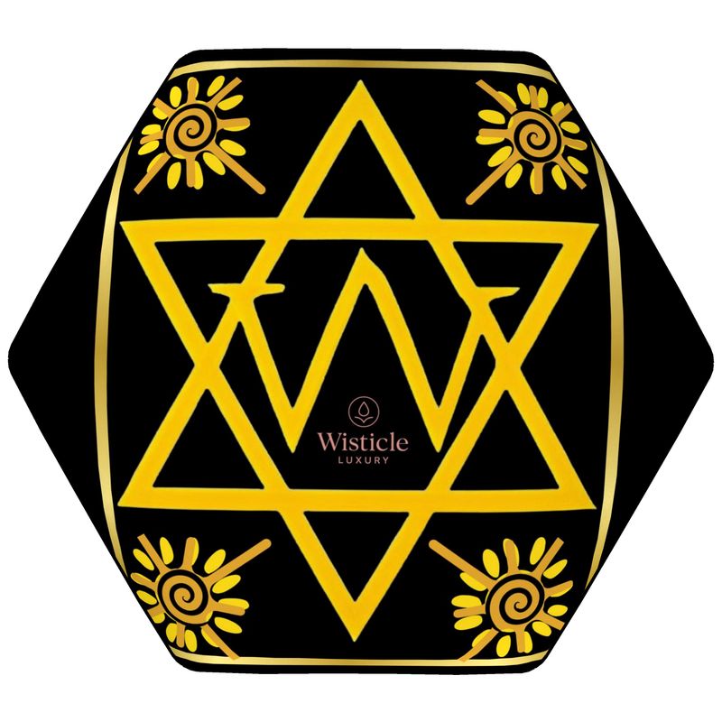 Black Onyx and Gold Wisticle’s Mystery School Sacred Footstool