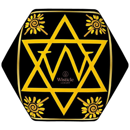 Black Onyx and Gold Wisticle’s Mystery School Sacred Footstool