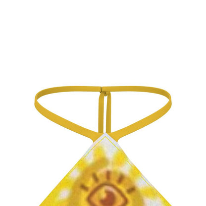 Divine White And Gold Wisticle’s Solar Joy Frequency Silk Bodice