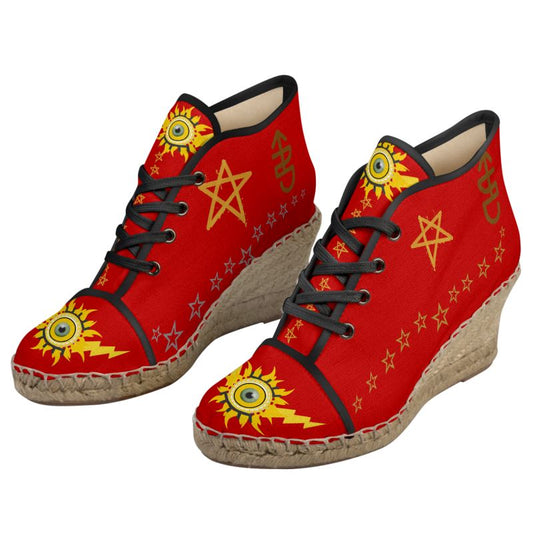 Divine Walk Of Faith- Ladies Wedge Espadrilles